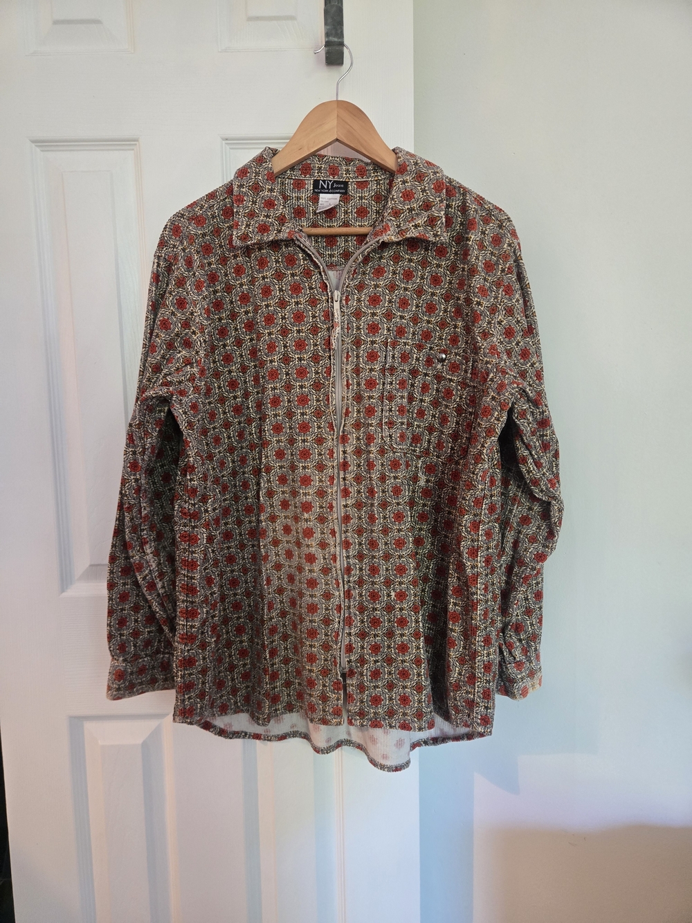 90s "Shacket" Zip Front